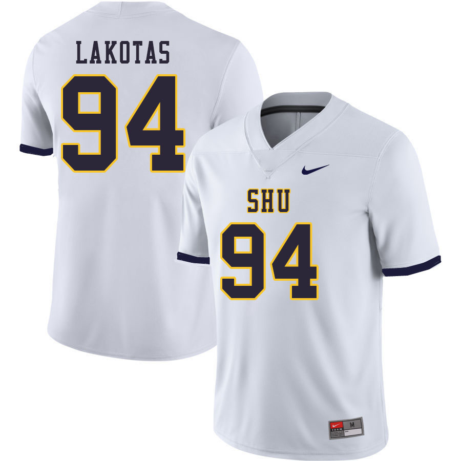 Men-Youth #94 Wadiah Lakotas Siena Heights Saints 2023 College Football Jerseys Stitched Sale-White